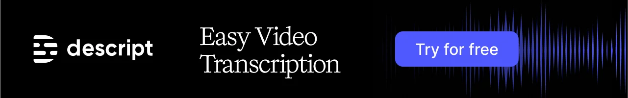 Descript – AI-powered video editing