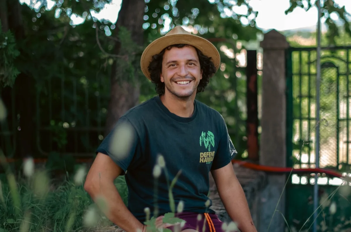 Sharena Fabrika's permaculture designer and teacher Daniel Dimov