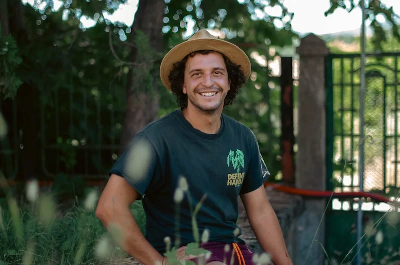 Sharena Fabrika's permaculture designer and teacher Daniel Dimov