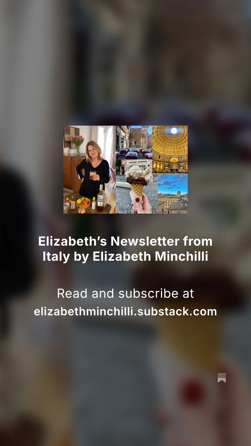 Elizabeth’s Newsletter from Italy on Substack