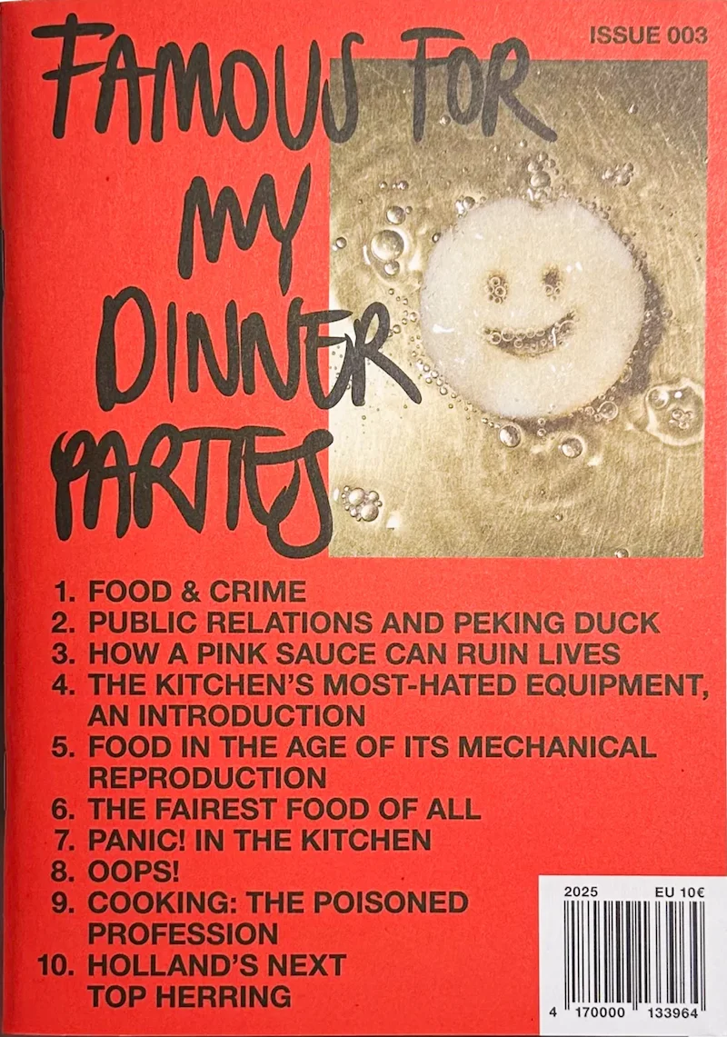 Famous For My Dinner Parties magazine cover