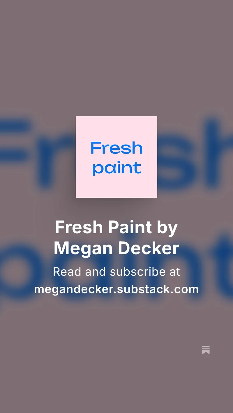 Megan Decker on Substack