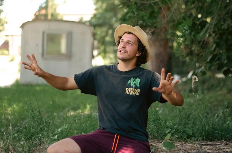 Sharena Fabrika's permaculture designer and teacher Daniel Dimov