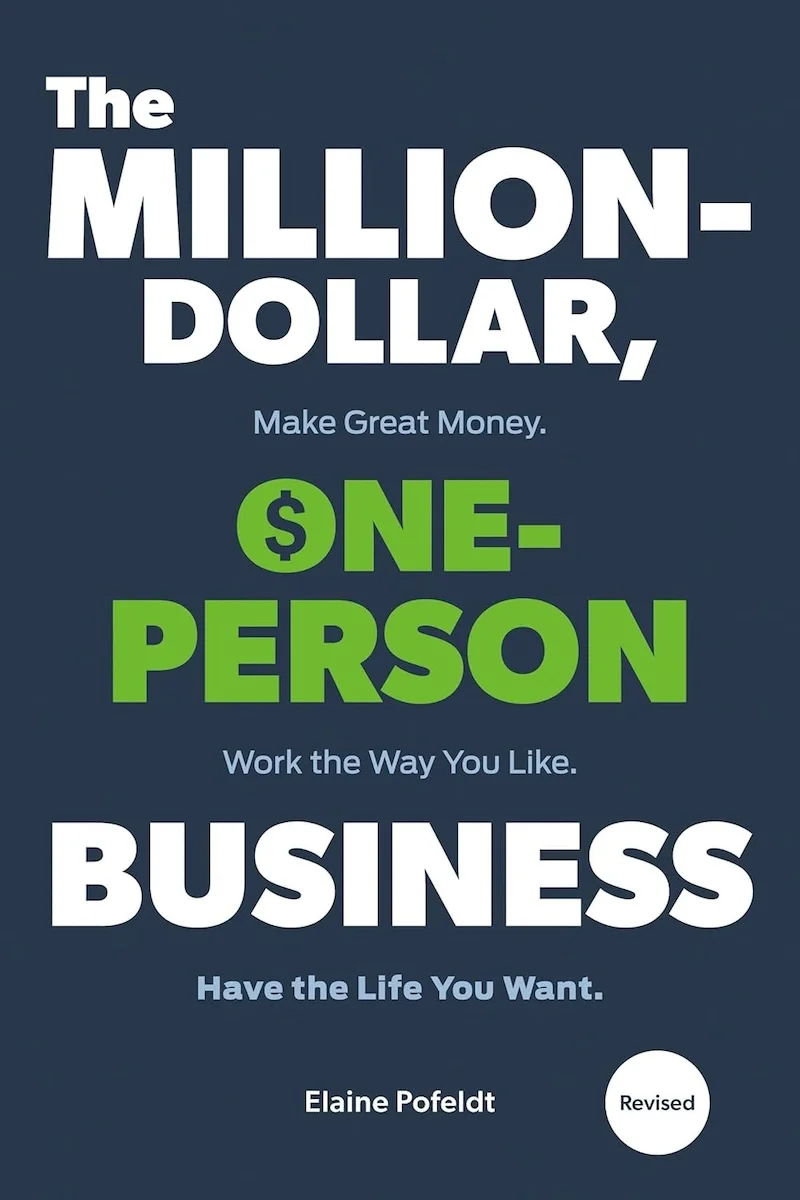 The Million-Dollar, One-Person Business by Elaine Pofeldt book cover