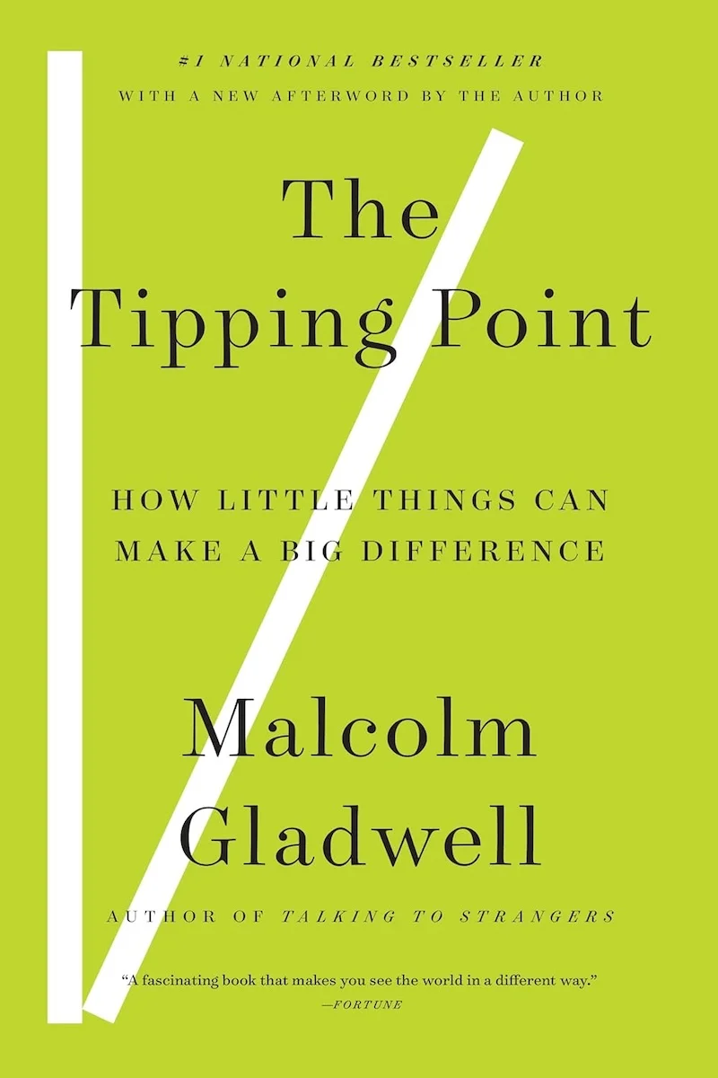 The Tipping Point: How Little Things Can Make a Big Difference by Malcolm Gladwell book cover