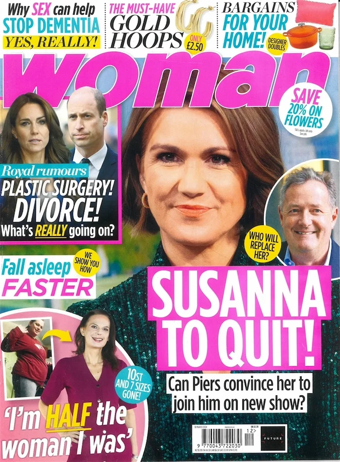 Woman UK magazine cover